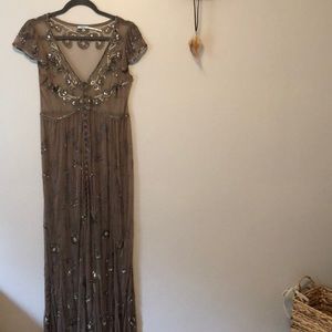 Hand beaded dress. NEVER WORN